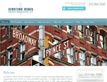 Tablet Screenshot of downtownwomenobgyn.com